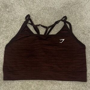 Gymshark Women's Adapt Marl Seamless Sports Bra - Archive Brown/Cherry Brown